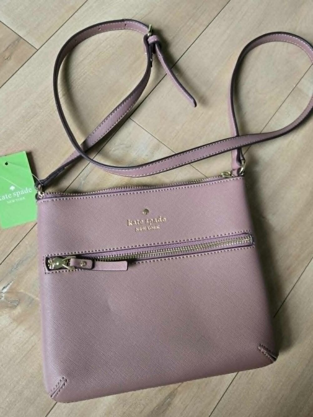 Kate Spade New York Pink Saffiano Leather Crossbody Bag NWT - Picture 7 of 11